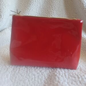 YSL !!!!! NWT 🤩 RED PATENT MAKE-UP CASE. 8 X 5 Cute XMAS Stocking Stuffer